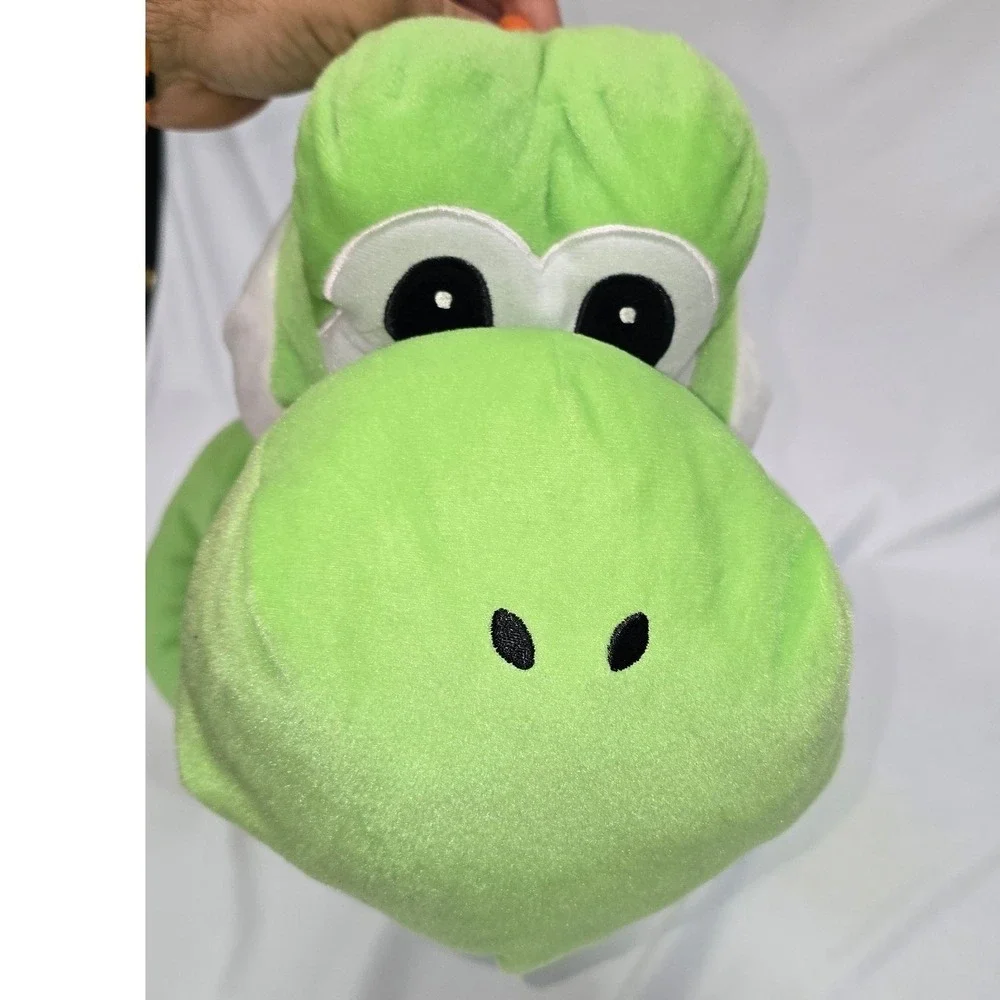 Nintendo Yoshi Plush Backpack Green Dinosaur Super Mario Bros Shell Bag Plushie